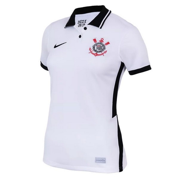 Camiseta Corinthians Paulista 1ª Kit Mujer 2020 2021 Blanco